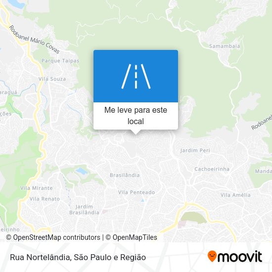 Rua Nortelândia mapa