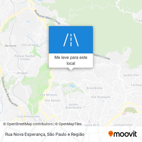 Rua Nova Esperança mapa