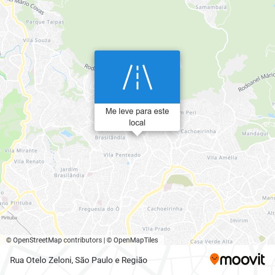 Rua Otelo Zeloni mapa