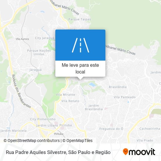 Rua Padre Aquiles Silvestre mapa