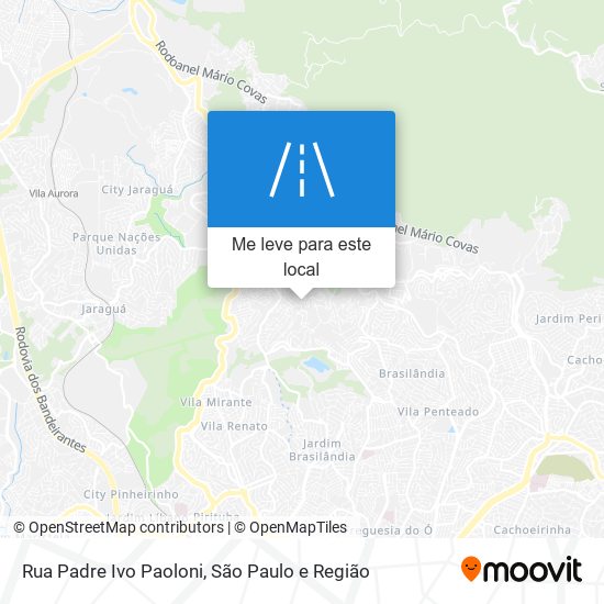 Rua Padre Ivo Paoloni mapa