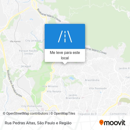 Rua Pedras Altas mapa