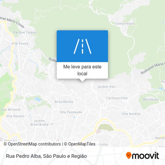 Rua Pedro Alba mapa