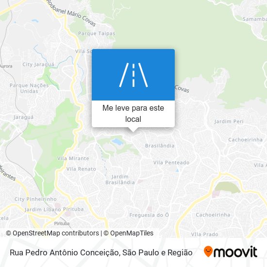 Rua Pedro Antônio Conceição mapa