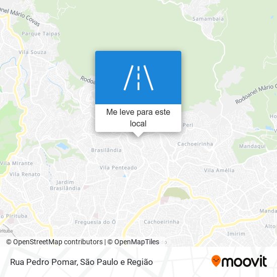 Rua Pedro Pomar mapa