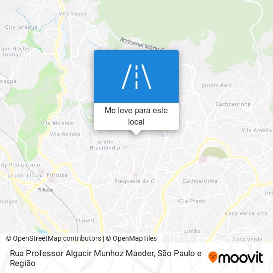Rua Professor Algacir Munhoz Maeder mapa