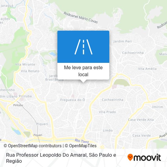 Rua Professor Leopoldo Do Amaral mapa