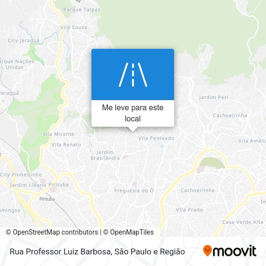 Rua Professor Luiz Barbosa mapa