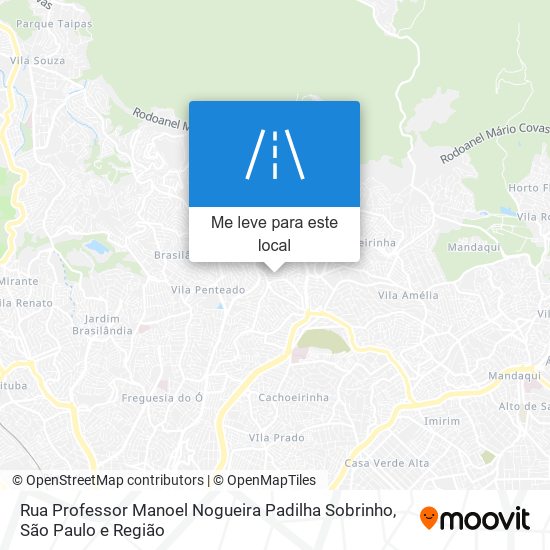 Rua Professor Manoel Nogueira Padilha Sobrinho mapa