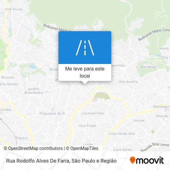 Rua Rodolfo Alves De Faria mapa