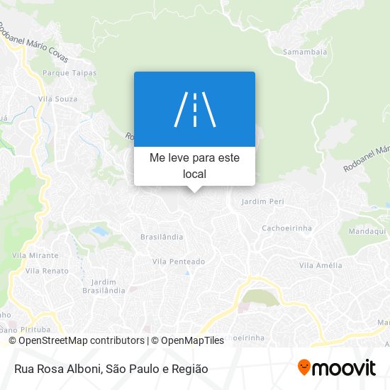 Rua Rosa Alboni mapa