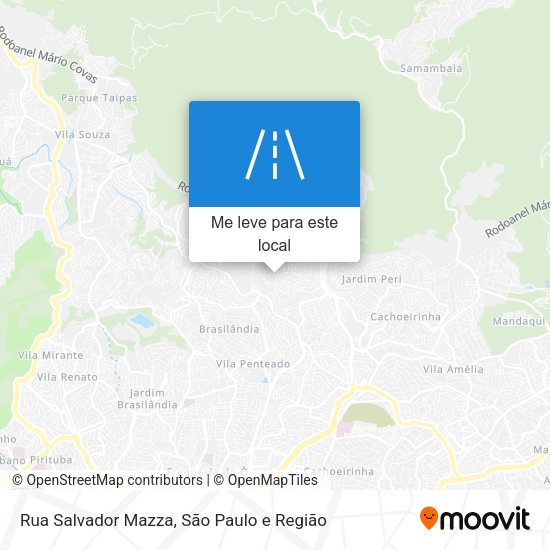 Rua Salvador Mazza mapa