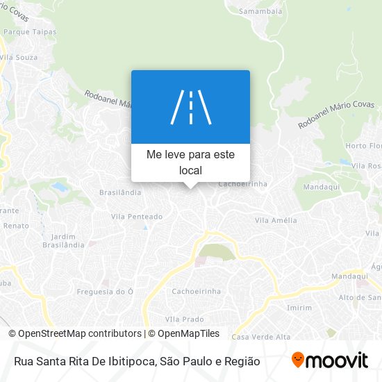 Rua Santa Rita De Ibitipoca mapa