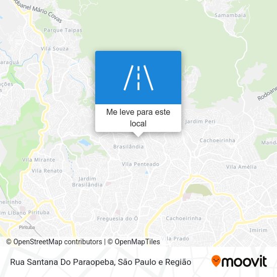 Rua Santana Do Paraopeba mapa
