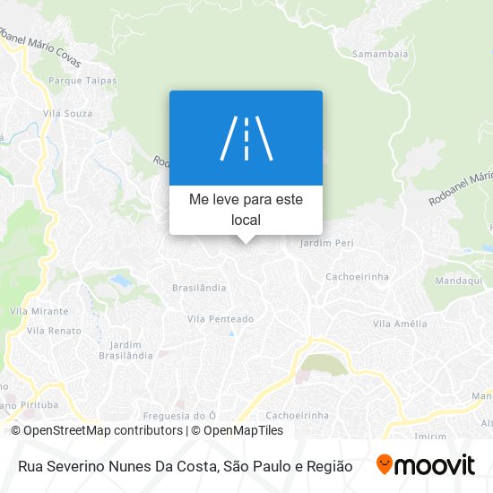 Rua Severino Nunes Da Costa mapa