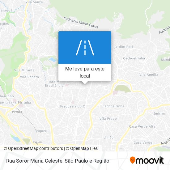 Rua Soror Maria Celeste mapa