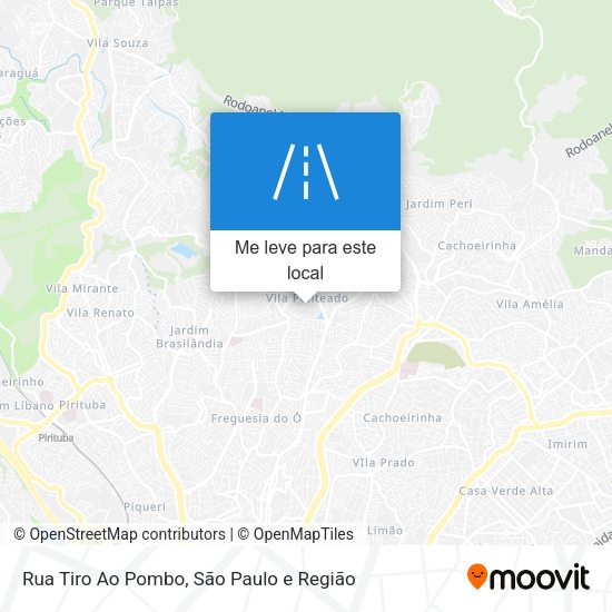 Rua Tiro Ao Pombo mapa