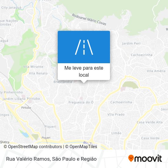 Rua Valério Ramos mapa