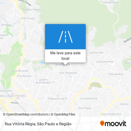 Rua Vitória Régia mapa