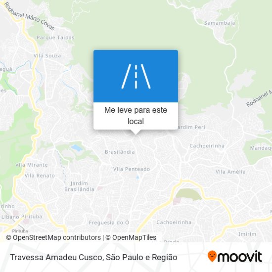 Travessa Amadeu Cusco mapa