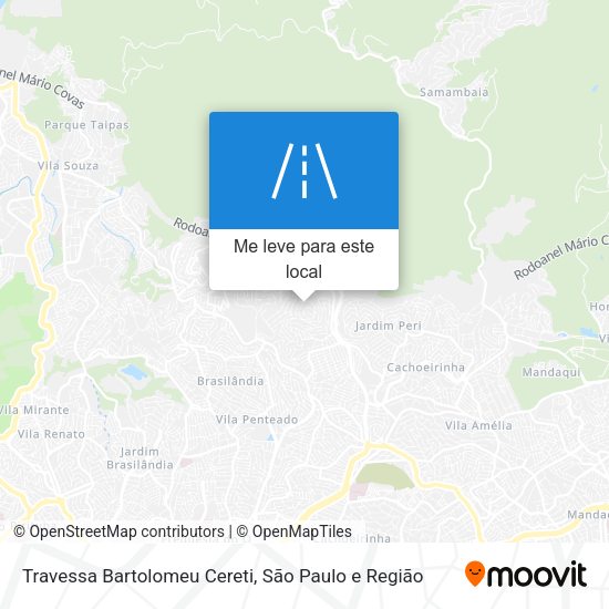 Travessa Bartolomeu Cereti mapa