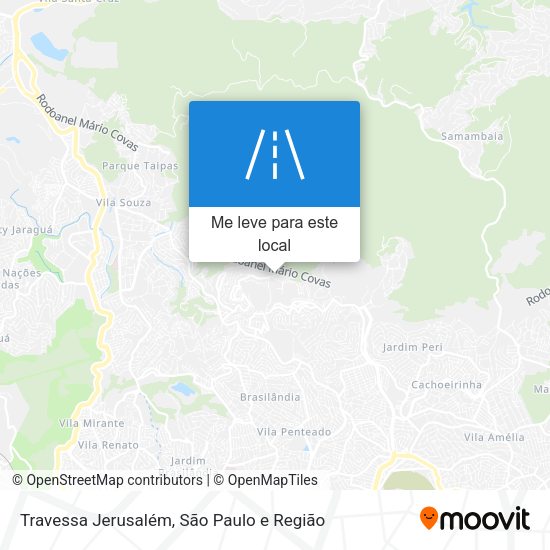 Travessa Jerusalém mapa