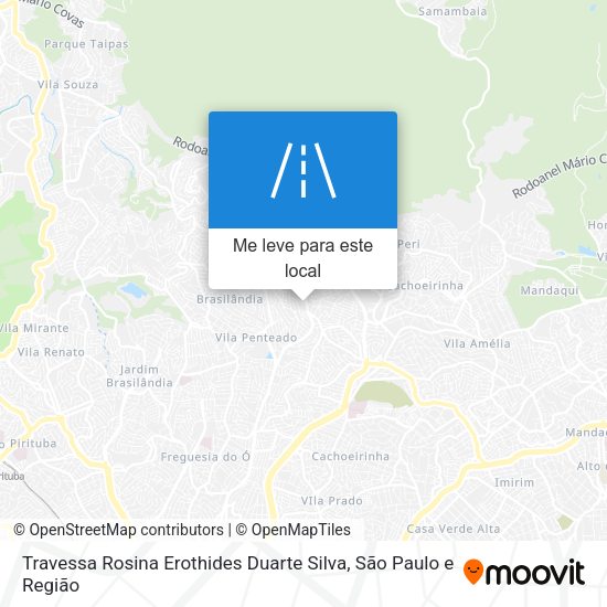 Travessa Rosina Erothides Duarte Silva mapa