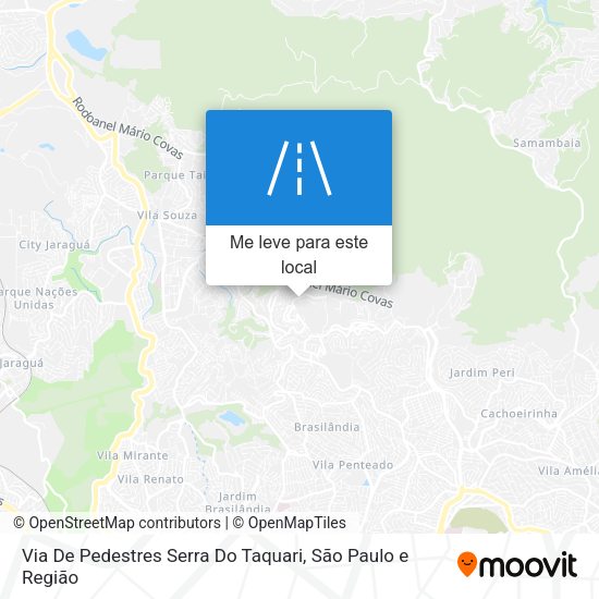 Via De Pedestres Serra Do Taquari mapa