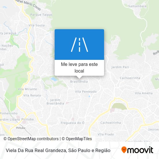Viela Da Rua Real Grandeza mapa