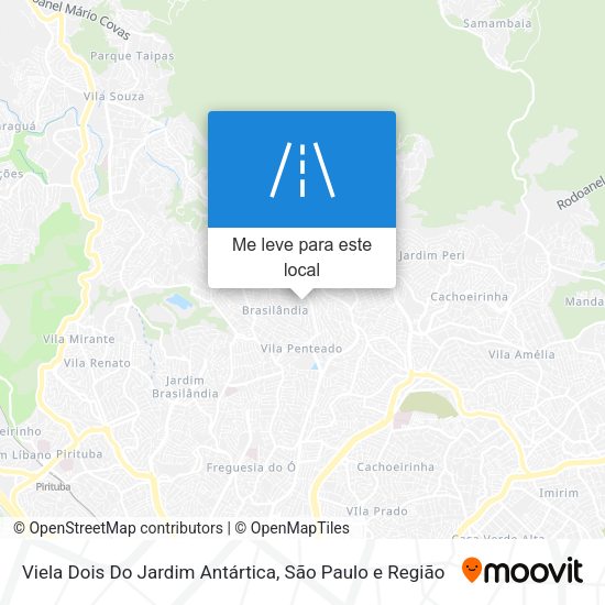 Viela Dois Do Jardim Antártica mapa