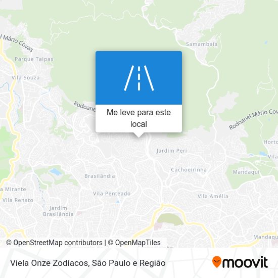 Viela Onze Zodíacos mapa