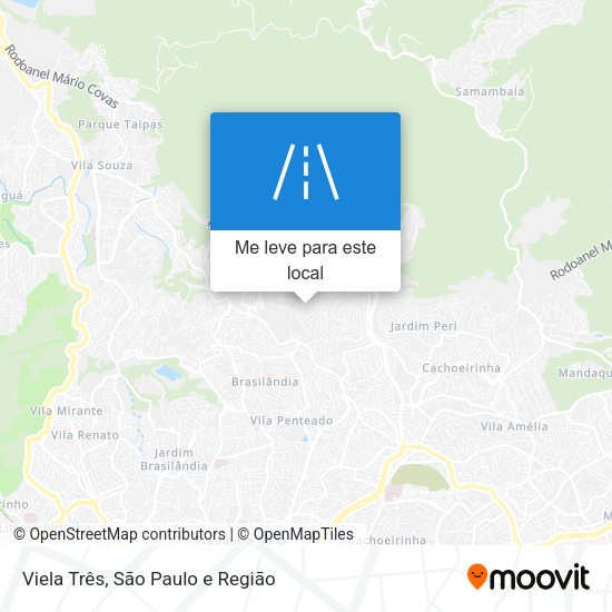 Viela Três mapa