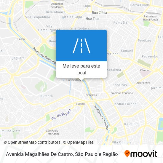 Avenida Magalhães De Castro mapa