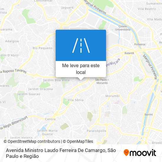 Avenida Ministro Laudo Ferreira De Camargo mapa