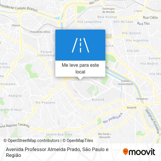 Avenida Professor Almeida Prado mapa