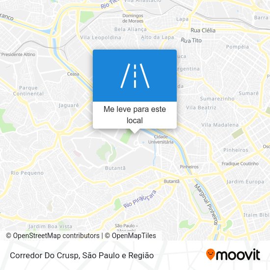 Corredor Do Crusp mapa
