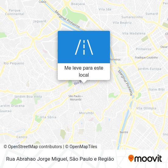 Rua Abrahao Jorge Miguel mapa