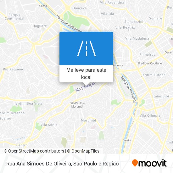 Rua Ana Simões De Oliveira mapa