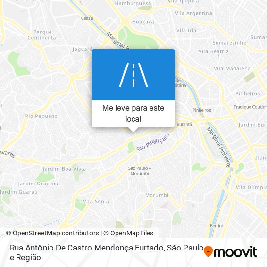 Rua Antônio De Castro Mendonça Furtado mapa