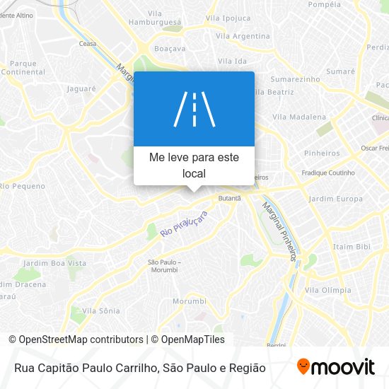 Rua Capitão Paulo Carrilho mapa