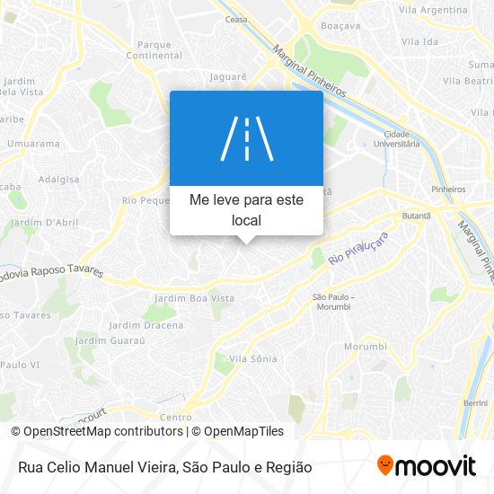 Rua Celio Manuel Vieira mapa