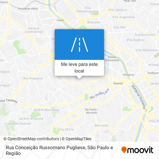 Rua Conceição Russomano Pugliese mapa