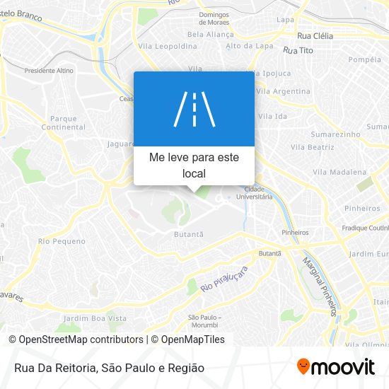 Rua Da Reitoria mapa