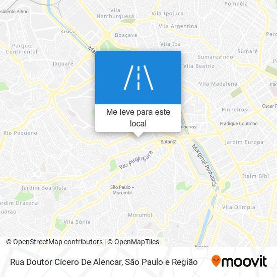 Rua Doutor Cícero De Alencar mapa