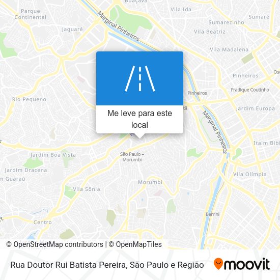 Rua Doutor Rui Batista Pereira mapa
