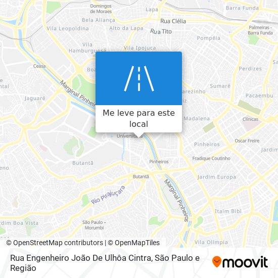 Rua Engenheiro João De Ulhôa Cintra mapa