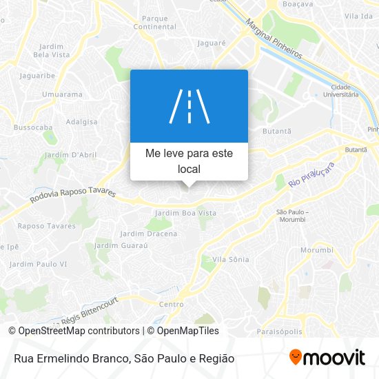 Rua Ermelindo Branco mapa