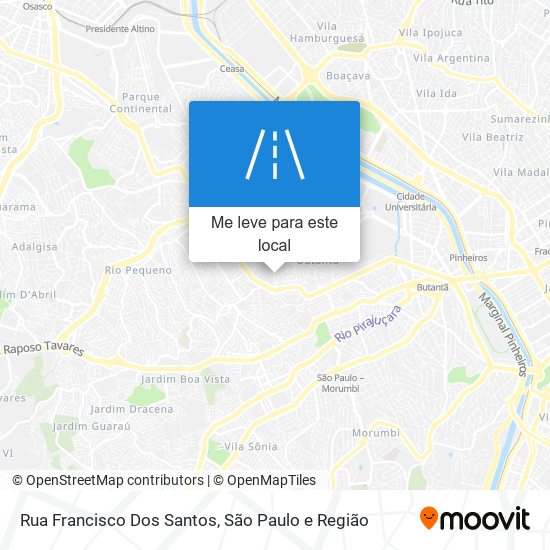 Rua Francisco Dos Santos mapa