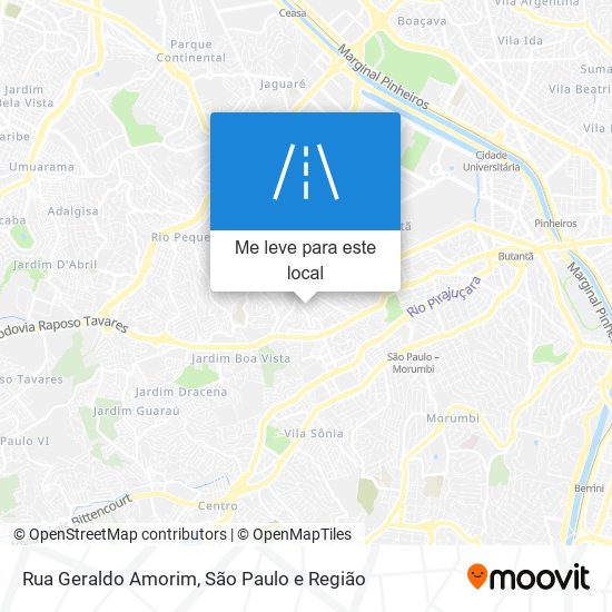 Rua Geraldo Amorim mapa