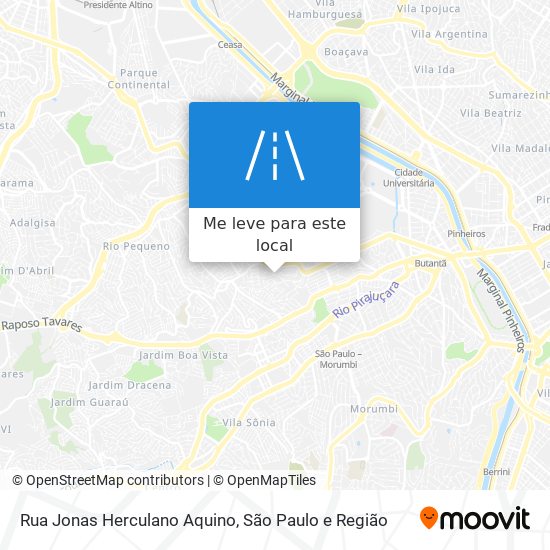 Rua Jonas Herculano Aquino mapa